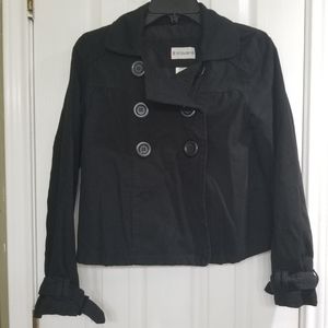 Cropped trench coat